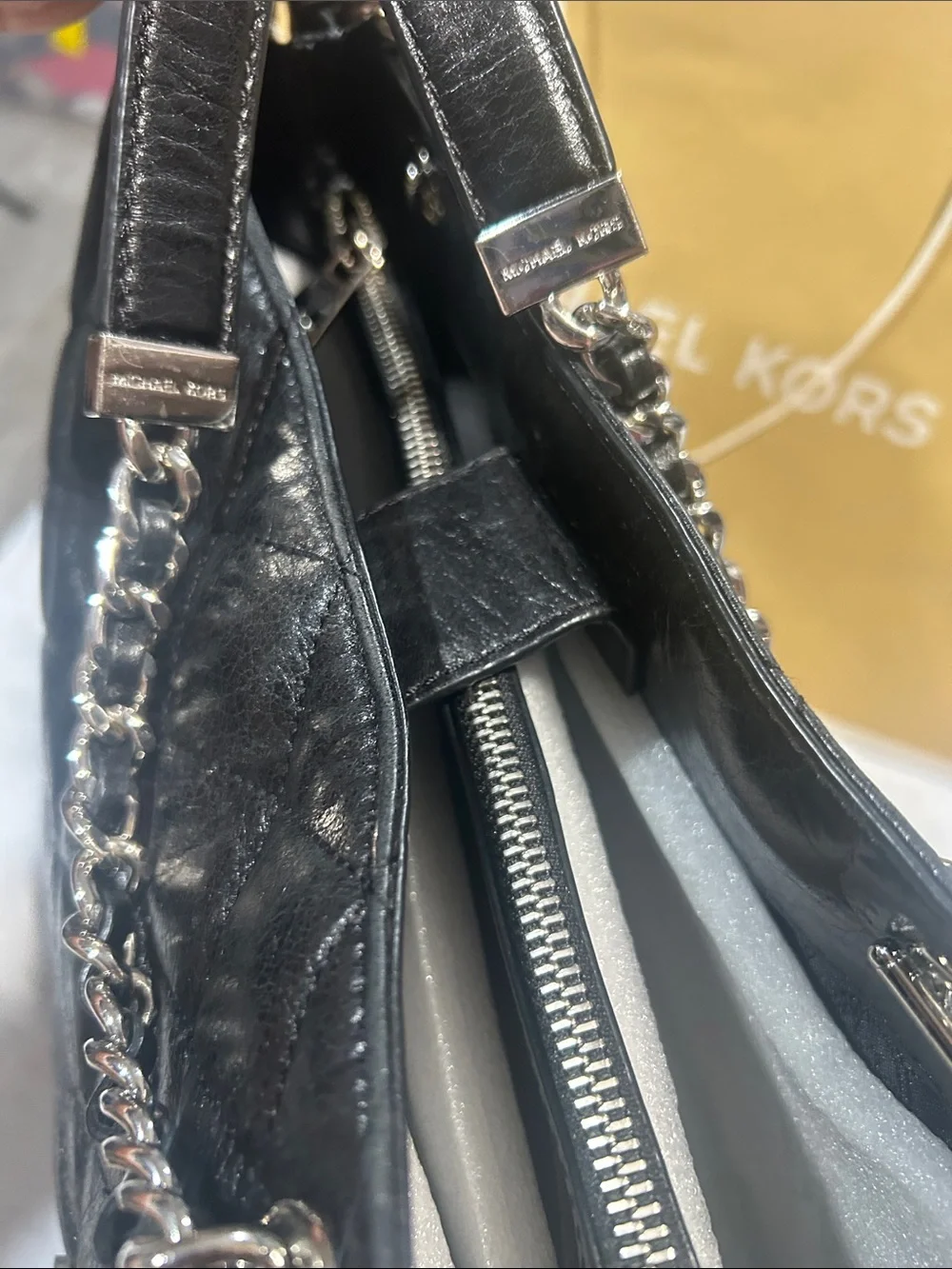 Michael Kors quilted leather